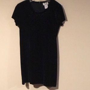 Jeffrey & Dara dark green velvet dress petite size 12